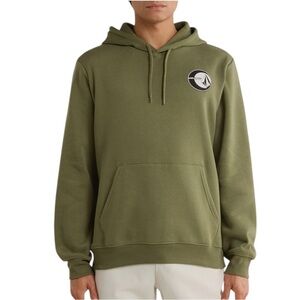 NWT Volcom Downhill Cotton Blend Hoodie Mens Small in Army Green